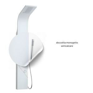 Alexa Equipped Matt White Aluminium Waterfall IX Columna de ducha Paquete de 1-para sus accesorios de Ducha - Product Image 4