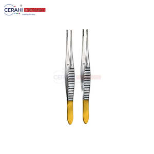 Ensemble de pinces à dissection professionnelles Adson Semken Pinces à tissus et pansements en acier inoxydable atraumatiques pour chirurgie de précision - Product Image 6