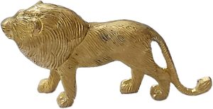 Statue de Lion Animal sauvage en laiton à collectionner Sculpture de Lion Noble Statue de Lion décoration de la maison Figurines d'animaux de la forêt - Product Image 2