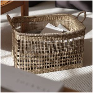 High Quality Handwoven Natural <b>Rattan</b> Storage <b>Baskets</b> Trending Organizer for Living Room Bedroom Directly From Vietnam - Product Image 1