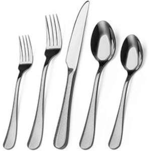 Elegante juego de cubiertos de acero inoxidable con líneas elegantes y una estética minimalista para ambientes de comedor refinados - Product Image 2