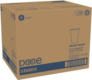 Soyez le premier à donner votre avis Dixie PerfectTouch 16 Oz. Gobelet en papier kraft isolé Conception à double paroi Café chaud Pizza 500 pièces Blanc/Multicolore Brume de café - Product Image 2