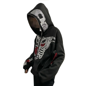 เสื้อฮู้ดขนเป็ดแบบลำลองสำหรับผู้ชายหมวกโอเวอร์ไซส์ฮิปฮอปทำจากโรงงานมืออาชีพ - Product Image 2