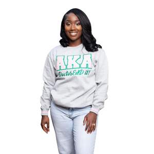 Sudadera griega XAKA Doctoredd It 2025, jersey de hermandad griego personalizado para mujer, logotipo bordado, mezcla de algodón - Product Image 1