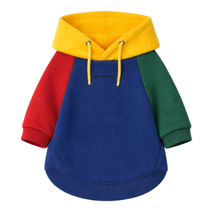 Sudadera con capucha para perro de colores primarios, de forro polar suave, cálida y cómoda, para invierno, para perros pequeños y medianos, para interiores. - Product Image 4