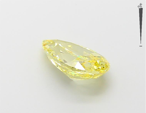 เพชรหลวมเพาะเลี้ยงในห้องปฏิบัติการ รับรองโดย IGI สีเหลืองสดใสทรงลูกแพร์ เพชร HPHT เพาะเลี้ยงในห้องปฏิบัติการ - Product Image 4