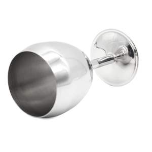 Modern Double Walled Metal Wine Glass With <b>Matte</b> for Trendy Dining <b>Table</b> Decor for Events Wedding Party Use - Product Image 1