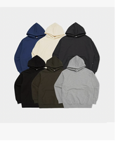 Supplier Grosir Bangladesh Hoodie Pria Logo Kustom Kain Polos Pewarnaan Berkualitas Tinggi Fleece Pullover Grosir Streetwear Polos