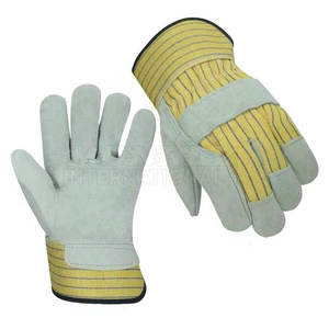 Gants de gréeur robustes pour la construction industrielle Gants de travail en cuir gréeur taille adulte - Product Image 4