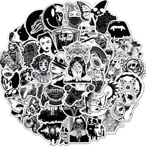 Custom <b>Kids</b> Die Cut PVC Vinyl <b>Stickers</b> | Plus Size Waterproof Black & White Eco Friendly Decorative Decals with Strong Adhesion - Product Image 5