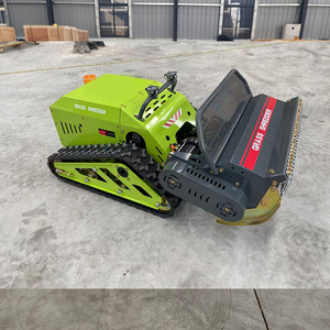 Tondeuse à gazon robotisée électrique certifiée CE EPA, petite taille, 800mm 1000mm 1200mm, télécommandée, sur chenilles, à fléaux, avec GPS et chargeur - Product Image 3