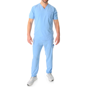 Hospital Medical Men <b>Doctor</b> Scrub Suits for Summer Men Wear Hospital Scrubs Nursing Surgical Uniforms <b>Sets</b> for Men - Product Image 6