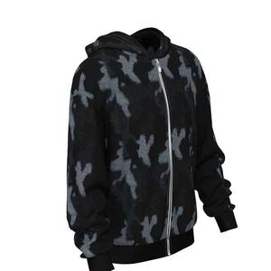Wholesale Custom <b>Design</b> Sublimated Zipper Hoodies for Men Winter 100% Cotton Fleece Oversized Fit - Product Image 3