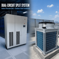 Climatiseur de précision pour centre de données 20kW-45kW, système à compresseur double scroll, unité CRAC à température et humidité constantes