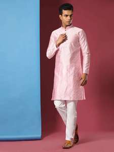 Ensemble Kurta Pyjama Royal pour Homme – Tenue Traditionnelle Élégante et Confortable, Idéale pour les Célébrations et les Occasions Spéciales - Product Image 2