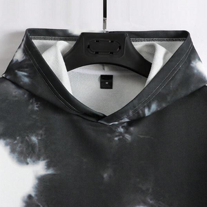 Fabricante personalizado Unisex Lavado ácido de alta calidad de gran tamaño recortada Sudadera con capucha Hombres Impresión Bordado Sudaderas con capucha personalizadas - Product Image 3