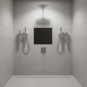 Denver 90x90 cm MATT BLACK SHOWER TRAY H3 CM I <b>BASIN</b> - Product Image 3