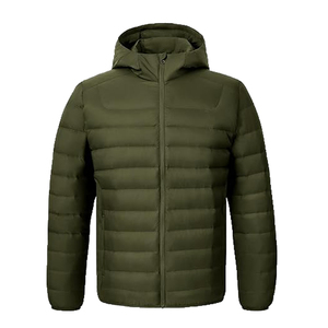 Chaqueta Acolchada con Capucha y Logotipo Personalizado, Impermeable, Cortavientos, para Hombre, Chaqueta de Invierno Cálida con Relleno de Poliéster - Product Image 4