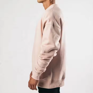 Automne hiver nouvelle Collection surdimensionné coton Polyester polaire sweat goutte épaule col rond pull sweat à capuche - Product Image 6