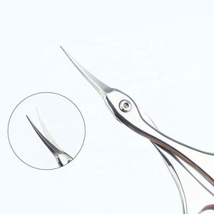 Household Beauty Stainless Steel <b>Nail</b> <b>Scissors</b> with Sharp Curved Blade Durable Reusable Cuticle Trimming Tool <b>for</b> Manicure - Product Image 6