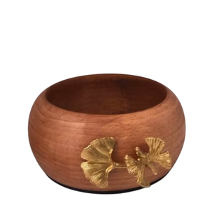 Cuenco de madera de acacia hecho a mano de alta calidad, diseño moderno, cuenco de madera, Base de hoja para el hogar, boda, eventos, decoración pulida - Product Image 4