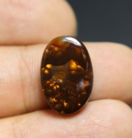 10.00 Carat Naturel Mexicain Feu Agate Cabochon Lâche Ovale Coupe 18X12X6MM Fabrication de Bijoux Belle Mexicaine Feu Agate Ovale