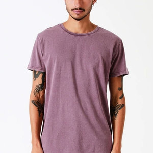 Customs Vintage Bulk Blank Knitted Poliéster/Mezcla de algodón Oversized Regular Fit Hombres Camisetas al por mayor - Product Image 4