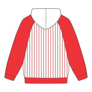 DST Delta bianco corpo rosso Raglan gessati felpa cotone misto greco confraternita abbigliamento Divine nove HBCU greco Life abbigliamento - Product Image 3