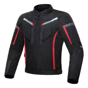 Combinaison de moto d'aventure certifiée CE pour hommes avec tissu haute visibilité et imperméable - Product Image 4