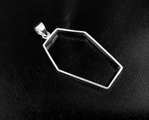 925 Sterling Bạc bezel Quan Tài Khung trống cup thiết lập Mặt dây chuyền tốt cho tro & nhựa điền lưu niệm thành phần tự làm đồ trang sức - Product Image 6