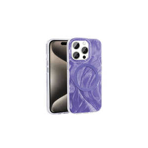 Funda Protectora de Silicona con Diseño Artístico de Pinceladas para iPhone 15 Pro Max, Compatible con MagSafe, Funda Móvil Plus INS - Product Image 2