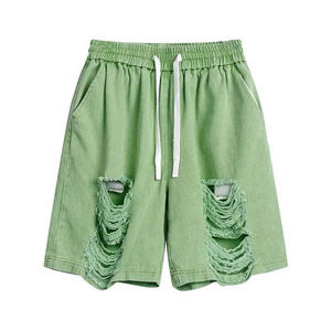 High Quality Breathable jogger Custom Sweat <b>Men</b> <b>Fleece</b> French Terry Cotton 100% <b>Men's</b> Acid Wash Cotton Gym <b>Shorts</b> - Product Image 1