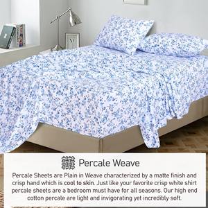 High Quality 100% Cotton All-Season Queen <b>King</b> 4-Piece Modern Wedding <b>Bedding</b> Set Custom Logo Printed Water Resistant Reversible - Product Image 5