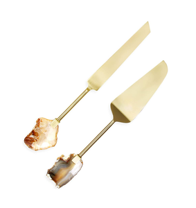 Solid Brass Handle Brass <b>Cake</b> <b>Server</b> Natural Polished <b>Cake</b> Knife and <b>Server</b> for Wedding Uses Top Demanding - Product Image 1