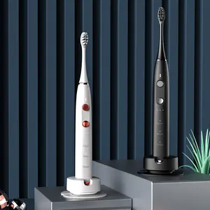 टूथब्रश आपूर्तिकर्ता ने रिप्लेसमेंट हेड के साथ 9 मोड वॉटरप्रूफ चार्जिंग वयस्क अल्ट्रासोनिक टूथब्रश इलेक्ट्रिकल को अनुकूलित किया