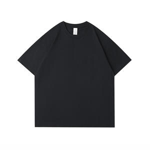 Fábrica de alta calidad al por mayor 230gsm 100% algodón esencial en blanco cuello redondo Camiseta de manga corta para hombres Impresión de logotipo personalizado - Product Image 3