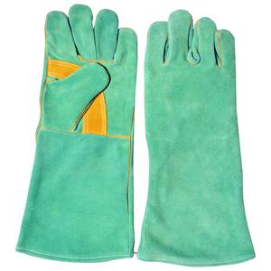 Construction industrielle personnalisée conduite chèvre vache fendu travail de sécurité cuir de vachette chèvre gant de soudage gants en cuir du Pakistan - Product Image 1