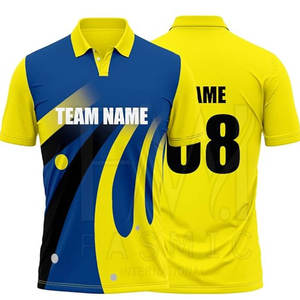 Maillots d'uniforme de cricket de vêtements de sport de taille adulte avec impression d'emballage personnalisé maillots de cricket - Product Image 4