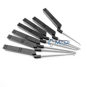 Nouveau ensemble de microdisectomie de curette spinale osseuse de 7 instruments orthopédiques manuels en acier inoxydable certifiés MOL réutilisables - Product Image 2