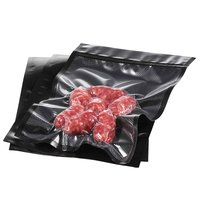 Sacs sous vide en nylon/PE noir et transparent, sacs sous vide gaufrés pour viandes