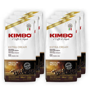Vente chaude Kimbo Caffe Crema Classico Café en grains entiers Sac de 1kg Vente en gros à prix d'usine Grains d'arabica rôtis italiens de qualité - Product Image 2