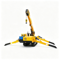 Mini-grue araignée télescopique électrique diesel sur chenilles, capacité de levage 18 m, pour équipement de centrale électrique