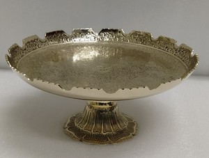El último plato de latón para servir para el hogar, Hotel y restaurante, vajilla de mesa, plato y plato de latón con forma de loto de Color dorado - Product Image 3