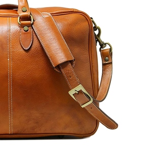 Leather Duffle Bag Stylish Travel Overnight Gym Bag With Large <b>Storage</b> and Adjustable Shoulder Strap - Product Image 4