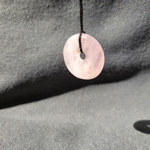 Collier pendentif donut en cristal naturel, améthyste, quartz rose, bijoux de guérison, vente en gros, cadeau pour femmes et filles, mode - Product Image 3