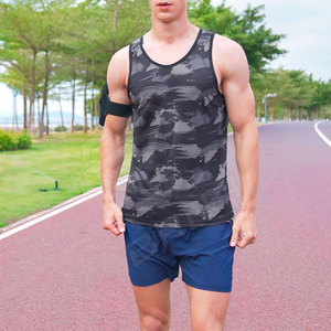 เสื้อกล้ามใส่เล่นยิมของผู้ชายชุดออกกำลังกายรัดรูปแห้งเร็วสไตล์ลำลองไซส์ใหญ่พิเศษ - Product Image 5