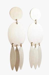 Venta caliente joyería de metal de moda chapado en oro elegante anillo de oreja pendientes de gota de flor con fiestas de diamantes y perlas - Product Image 3
