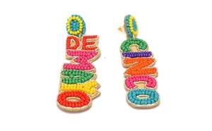 Pendientes bordados con cuentas bohemias hechos a mano de estilo Vintage, cuentas de gota de aro de moda personalizadas, colgantes bohemios personalizables - Product Image 6