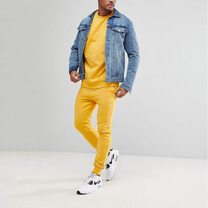 Venta al por mayor de alta calidad última moda Jogger Set logotipo personalizado Slim Fit traje deportivo chándal chándales para los hombres - Product Image 3