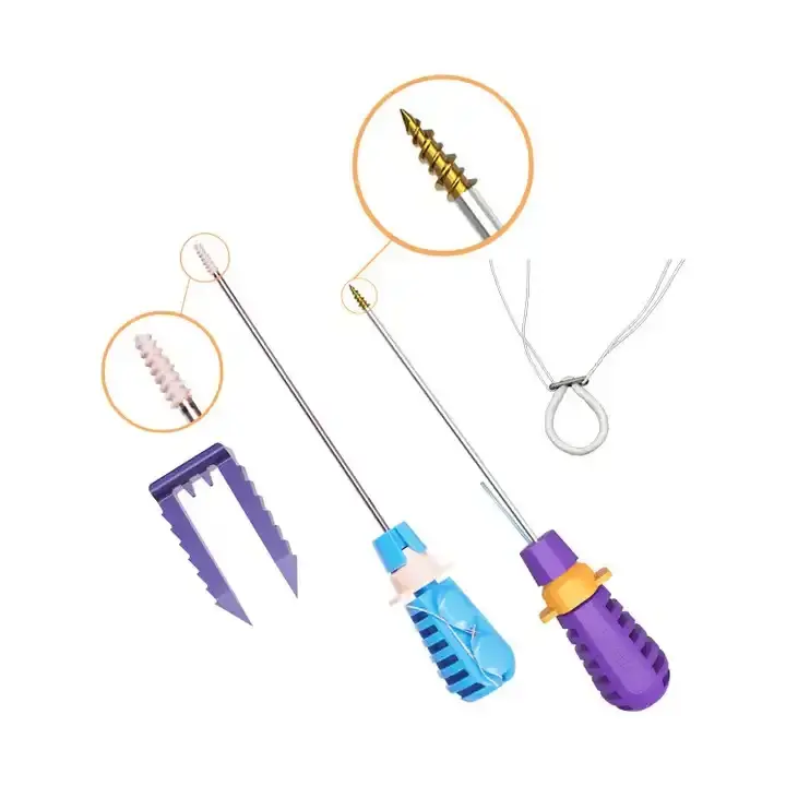2 agujas de artroscopia de titanio SuperFixT ancla de sutura conjunto de instrumentos ortopédicos medicina deportiva implante de ancla de sutura ortopédica